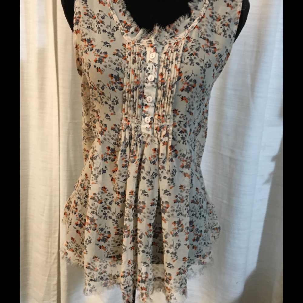 Myth NYC top M sheer multicolor